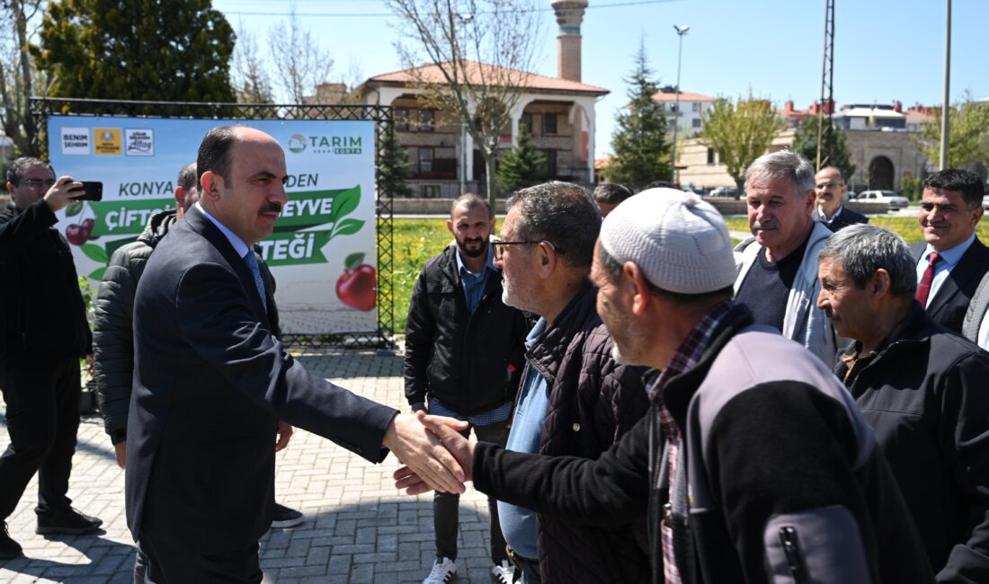 Konya’da Çiftçiye 31 Bin Fidan Desteği Konya Büyükşehir Belediyesi, çiftçilere yüzde 50 hibeli 31 bin 420