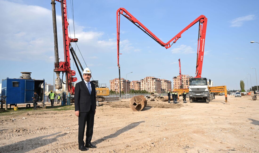 Konya’da Otogar Kavşağı projesi hızla devam ediyor. Üç katlı kavşak