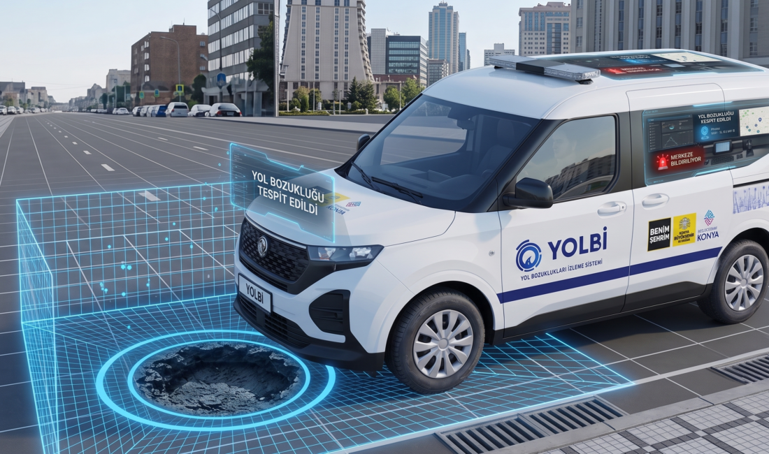 Konya’da Yapay Zekâ ile Yol Denetimi Başlıyor Konya Büyükşehir Belediyesi, yapay zekâ destekli YOLBİ sistemiyle yol bozukluklarını
