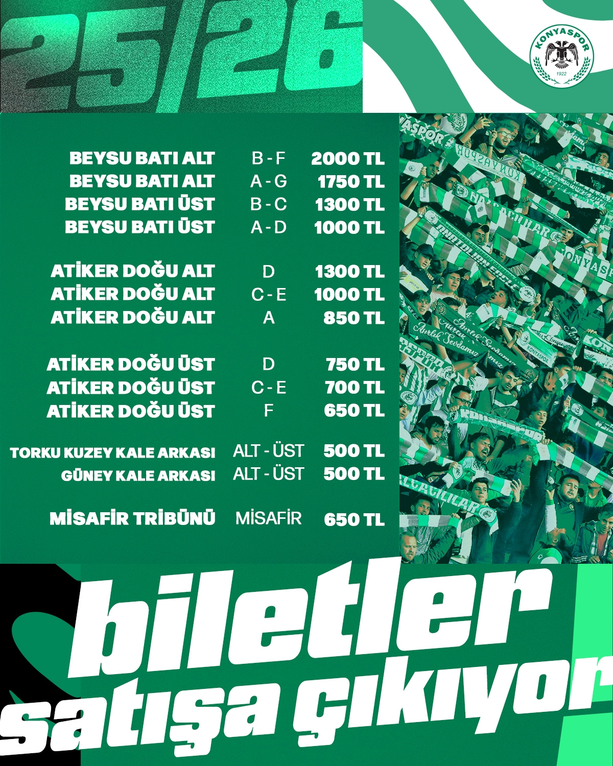 Konyaspor-Trabzonspor Maç Biletleri Satışa Çıktı