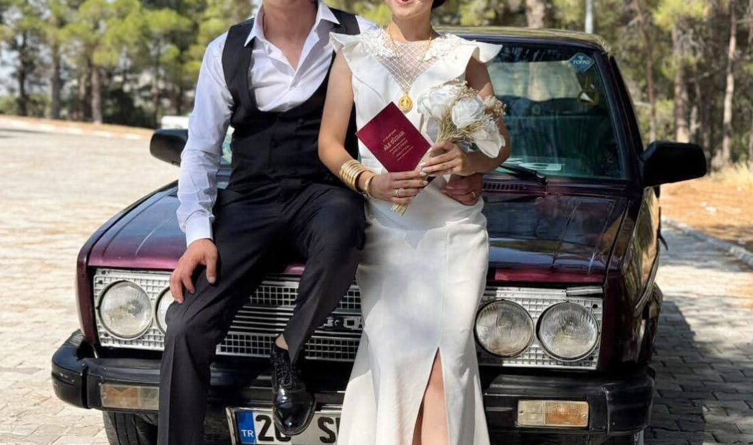 Burdur’da gece saatlerinde meydana gelen kazada 6 ay önce evlenen