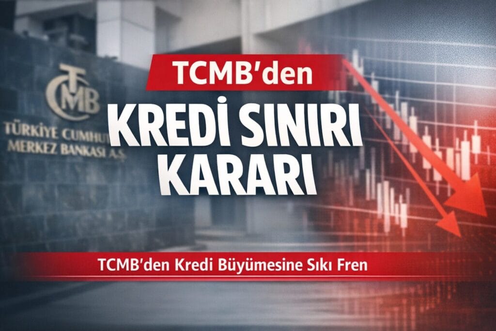 TCMB, yabancı para kredilerde sekiz haftalık büyüme limitini yüzde 1’den 0,5’e düşürdü. Kredili mevduat hesaplarına ise ilk kez yüzde 2 sınırı getirdi.
