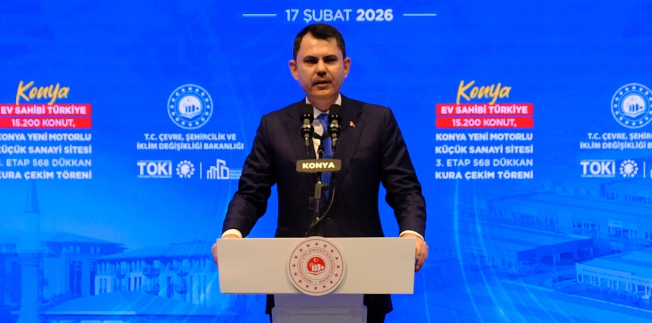 Çevre, Şehircilik ve İklim Değişikliği Bakanı Murat Kurum, Konya’daki kura