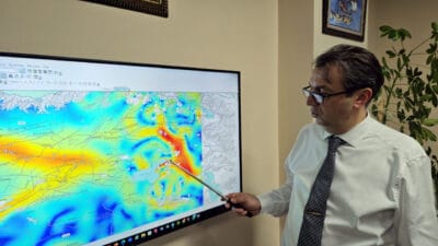 Radar uydu verileriyle oluşturulan Türkiye gerilim haritasına göre en yüksek
