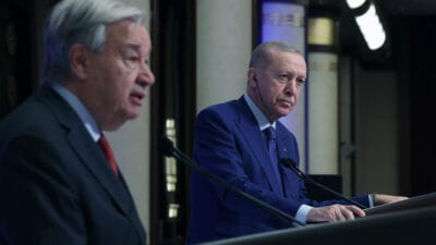 Cumhurbaşkanı Erdoğan, BM Genel Sekreteri Antonio Guterres’e Atatürk Uluslararası Barış