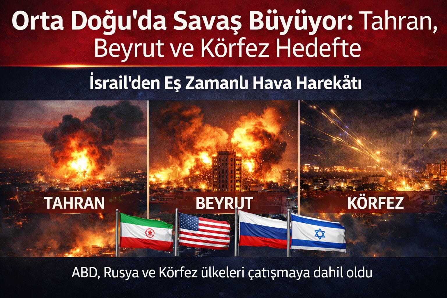 İsrail’in Tahran ve Beyrut’a düzenlediği eş zamanlı hava saldırıları sonrası