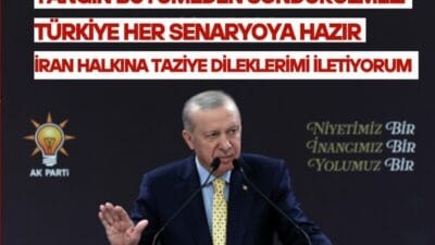 Cumhurbaşkanı Erdoğan, İran’a yönelik saldırılar sonrası ateşkes ve diplomasi çağrısı