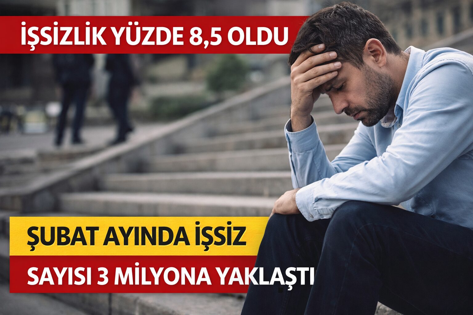 TÜİK’in açıkladığı verilere göre Şubat ayında işsizlik oranı yüzde 8,5’e