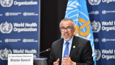 Dünya Sağlık Örgütü Genel Direktörü Tedros Adhanom Ghebreyesus, hastane ve