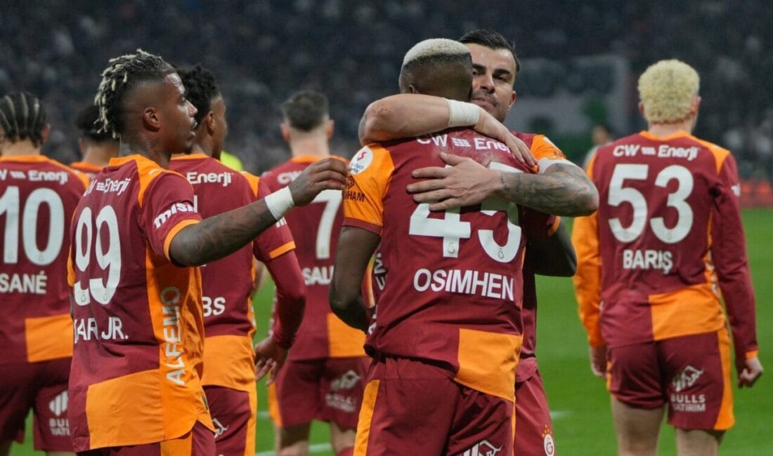 Süper Lig’in 25. haftasında Galatasaray, deplasmanda Beşiktaş’ı Osimhen’in golüyle 1-0