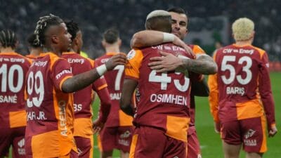 Süper Lig’in 25. haftasında Galatasaray, deplasmanda Beşiktaş’ı Osimhen’in golüyle 1-0