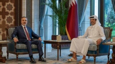 Dışişleri Bakanı Hakan Fidan, Katar temasları kapsamında Doha’da askeri karargahı