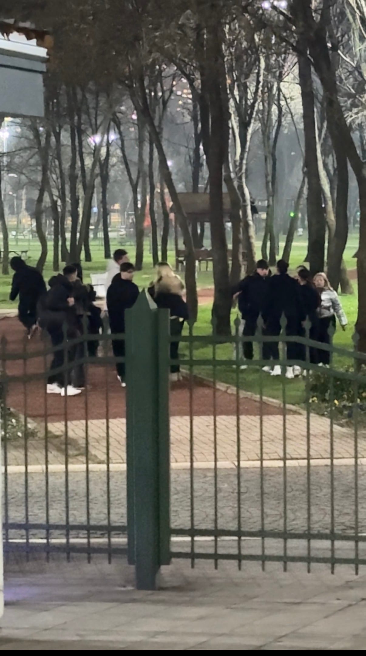 Kağıthane’de Hasbahçe Parkı’nda lise öğrencileri arasında çıkan kavga cep telefonu