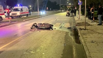 Samsun’un İlkadım ilçesinde minibüs ile motosikletin çarpıştığı kazada 1 kişi