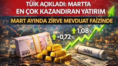 TÜİK mart ayı yatırım verilerini açıkladı. Aylık bazda en yüksek