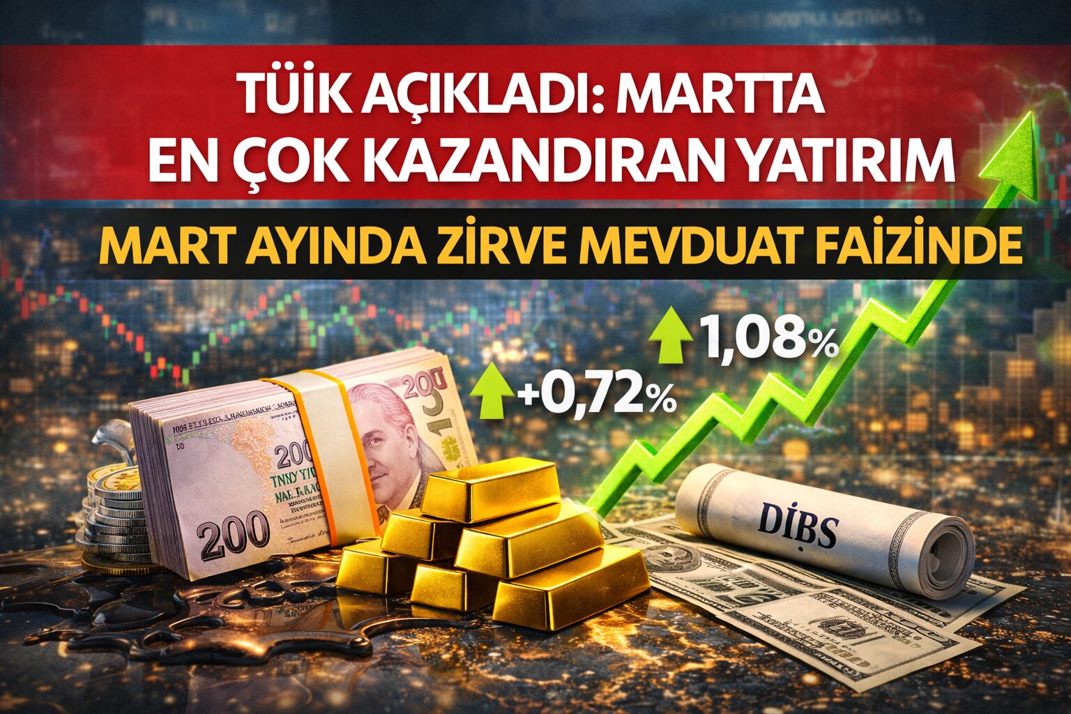 TÜİK mart ayı yatırım verilerini açıkladı. Aylık bazda en yüksek