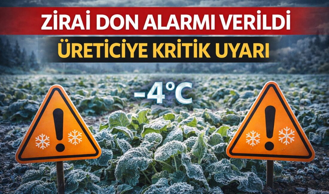 Tarım ve Orman Bakanlığı, 7-11 Nisan tarihleri arasında beklenen zirai