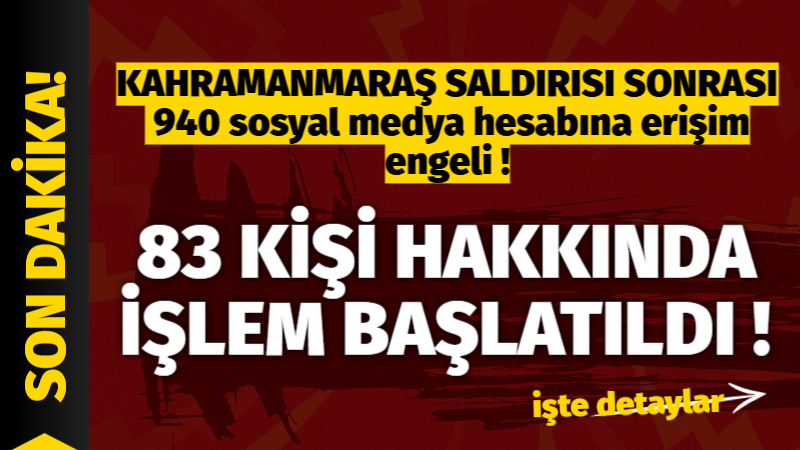 Emniyet Genel Müdürlüğü, Şanlıurfa ve Kahramanmaraş’taki okul saldırıları sonrası suçu