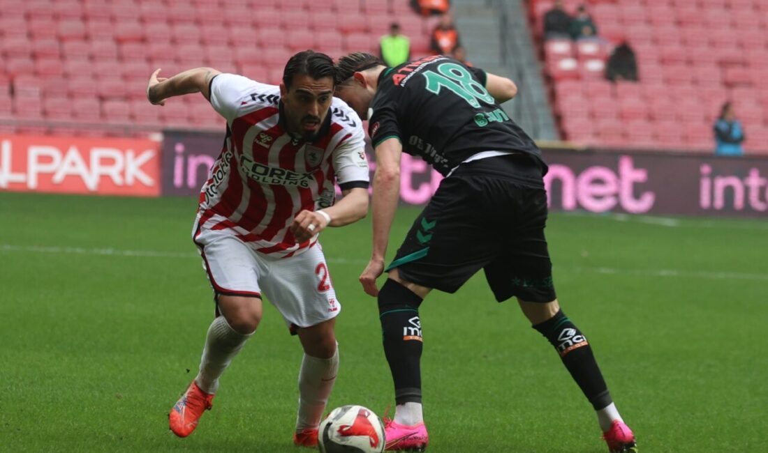 Samsunspor ile Konyaspor arasındaki mücadele 2-2 sona erdi. Holse’nin iki