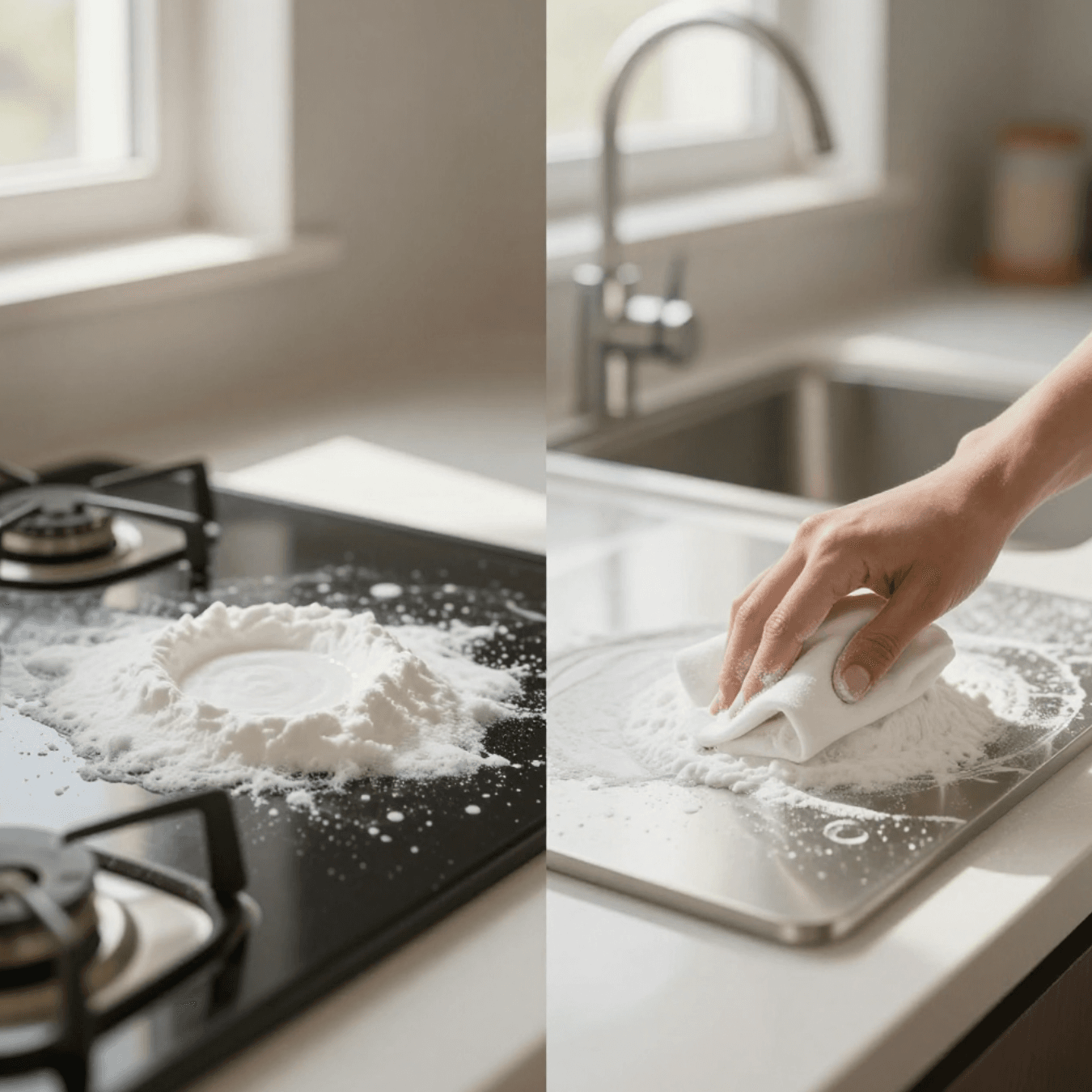 Karbonatın ev temizliğinde oluşturduğu şaşırtıcı etki gündem oldu. Fırın, lavabo,