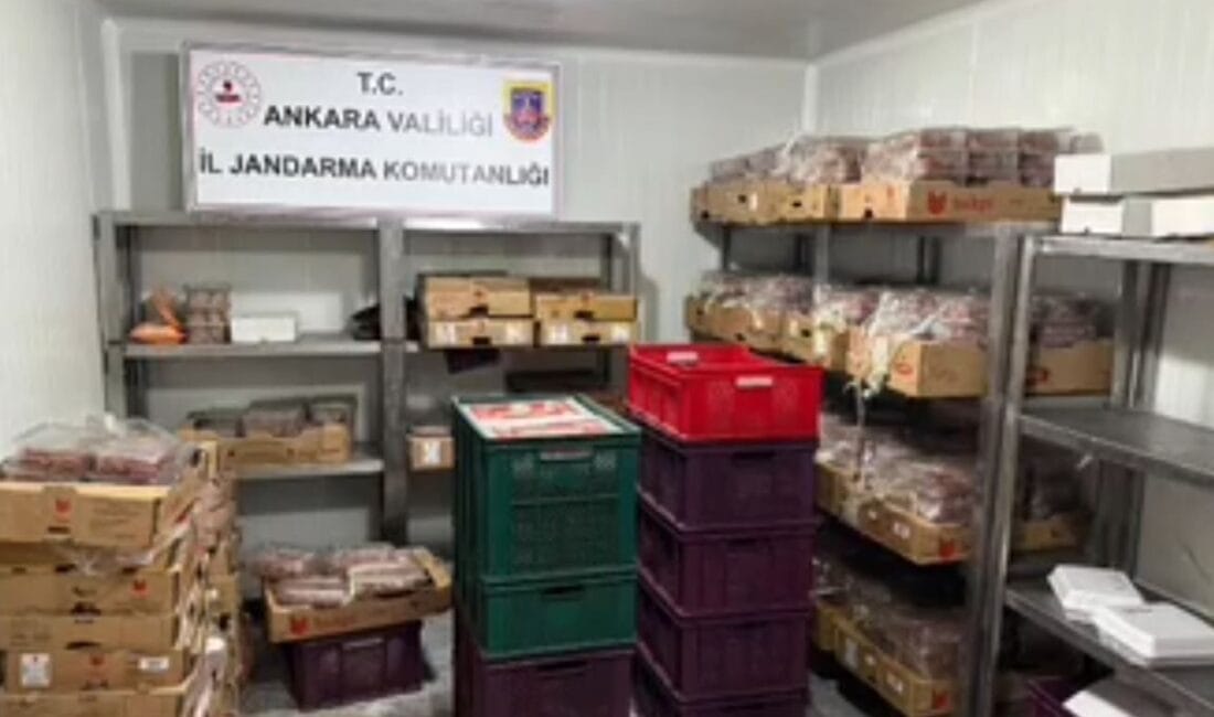 Ankara Jandarması, Kızılcahamam'da adeta bir "zehir fabrikasına" baskın yaptı. Hijyenden