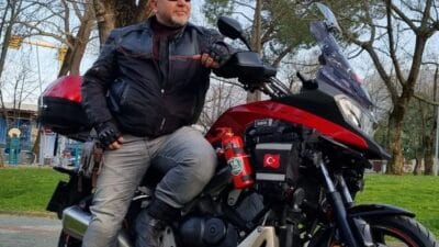 Bursa'da yürek burkan bir kaza yaşandı. Bir motosiklet kulübünün başkanı