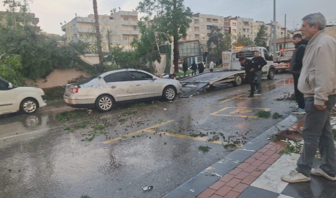 Şanlıurfa’da etkili olan dolu ve fırtına büyük hasara yol açtı.