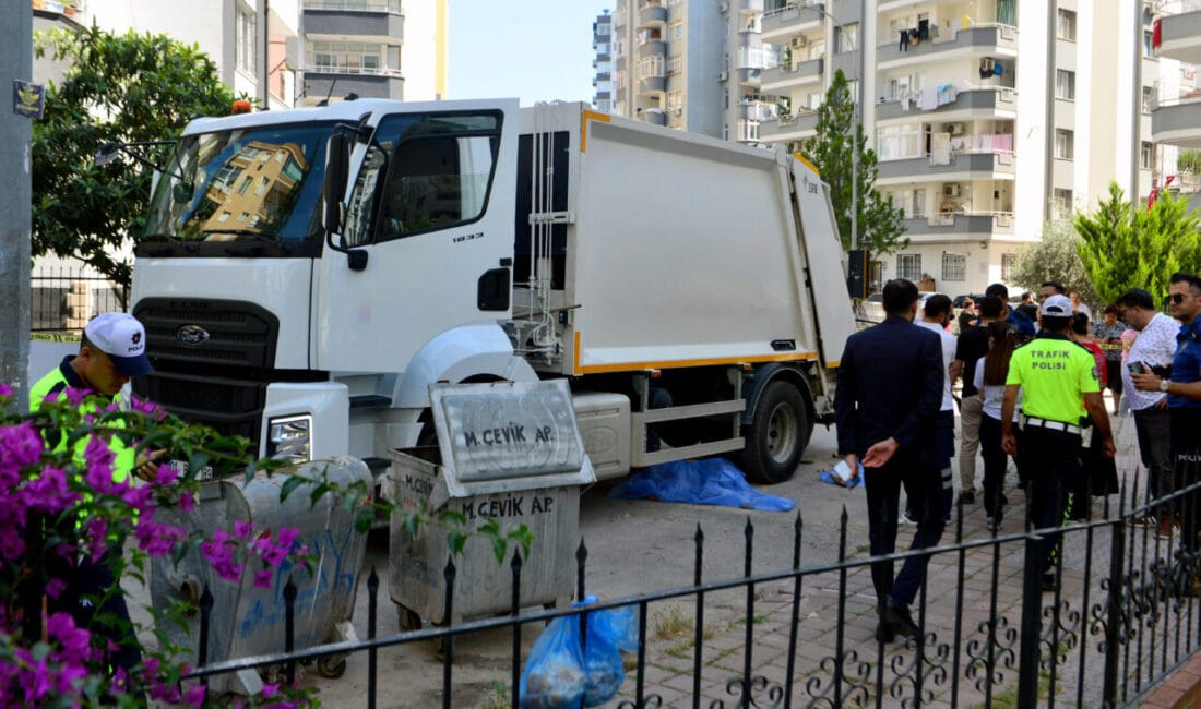 Adana'nın Çukurova ilçesinde yolun karşısına geçmek isterken belediyeye ait çöp