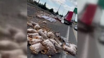 Ankara Çevre Yolu Susuz mevkisinde dönüşü kaçırdığı için aniden duran