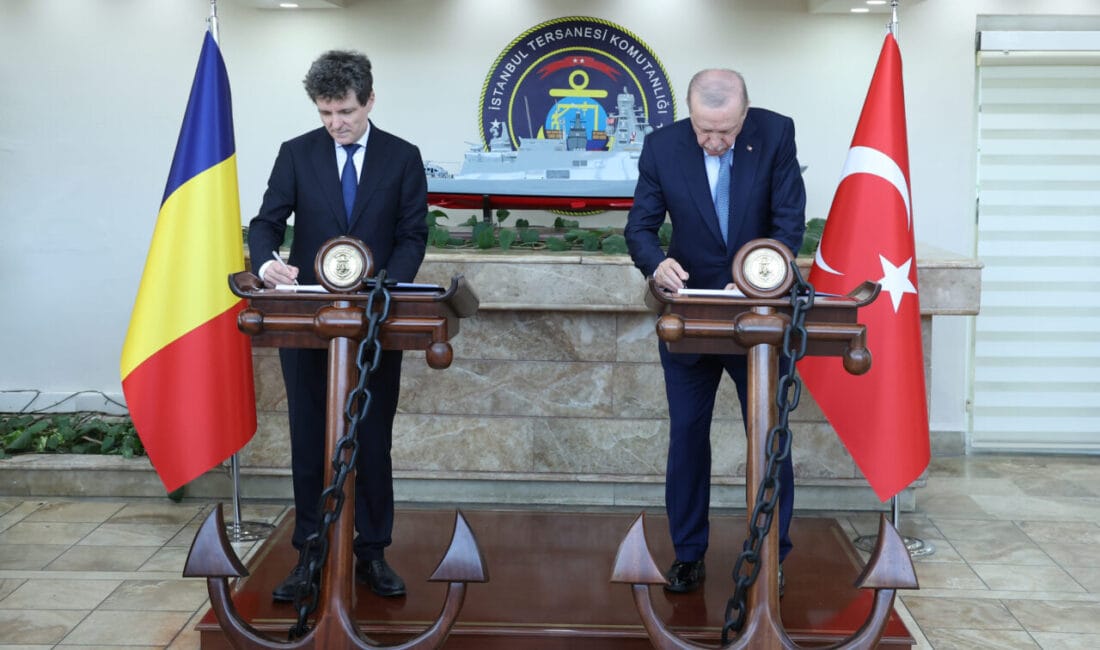 Cumhurbaşkanı Erdoğan ve Romanya Cumhurbaşkanı Nicuşor Daniel Dan, İstanbul Tersanesi