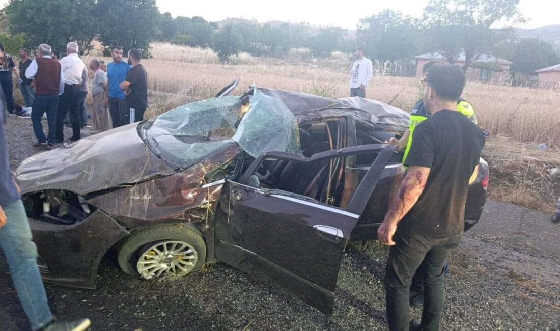 Diyarbakır'ın Kulp ilçesinde kontrolden çıkarak takla atan otomobildeki aynı aileden