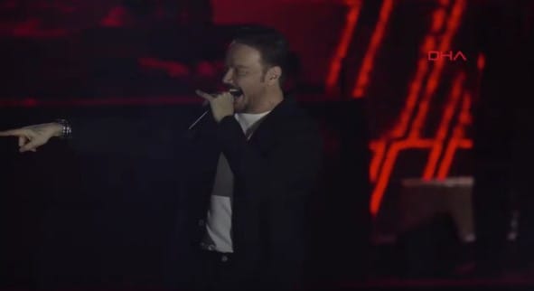 Konya Kültür Yolu Festivali'nin ikinci gününde Kılıçarslan Şehir Meydanı'nda sahne