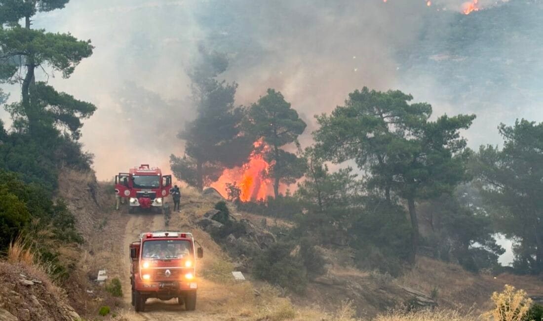 Aydın Alevlere Teslim! Yayla Evleri Yandı, Tahliyeler Sürüyor Aydın'ın Çine ilçesinde 150 haneli köyün boşaltılmasına neden olan orman