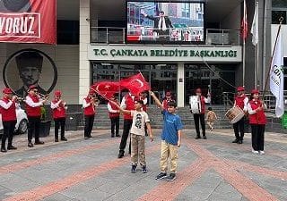 Ankara'nın Çankaya ilçesinde 30 Ağustos Zafer Bayramı, çeşitli etkinliklerle coşkuyla