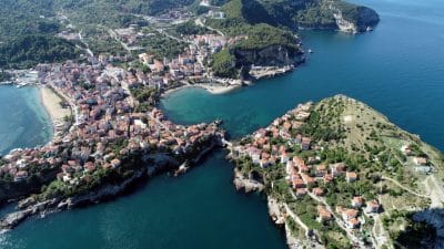Bartın'ın 6 bin 600 nüfuslu Amasra ilçesi, 2026 yılının ilk