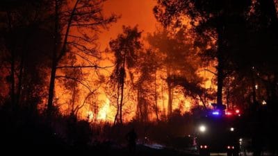 Antalya'nın Aksu ve Döşemealtı ilçelerinde çıkan orman yangınında 254 evden