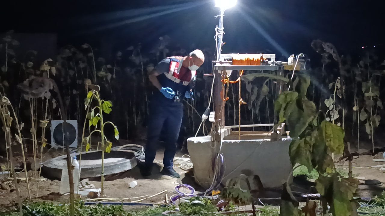Kahramanmaraş'ta su kuyusunu temizlemek için inen Gurbet Esenceli ile onu
