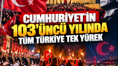 Cumhuriyet’in 103’üncü kuruluş yıl dönümü, 81 ilde sokaklara taşan halk