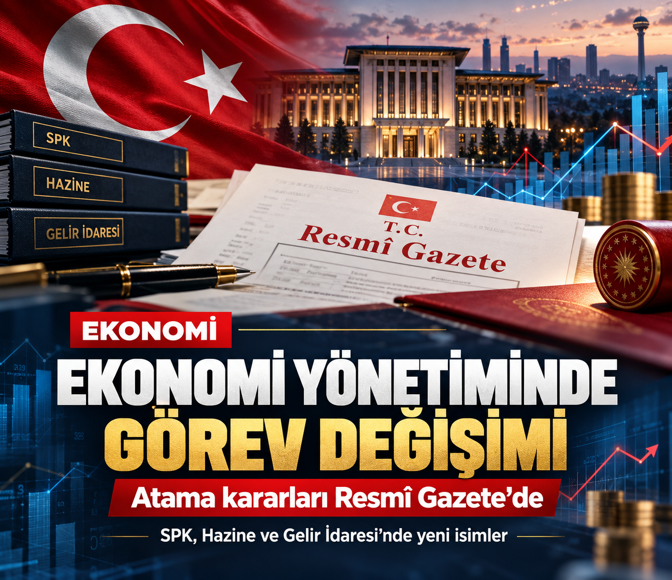 Ekonomi yönetiminde üst düzey görev değişiklikleri Resmî Gazete'de yayımlandı. SPK