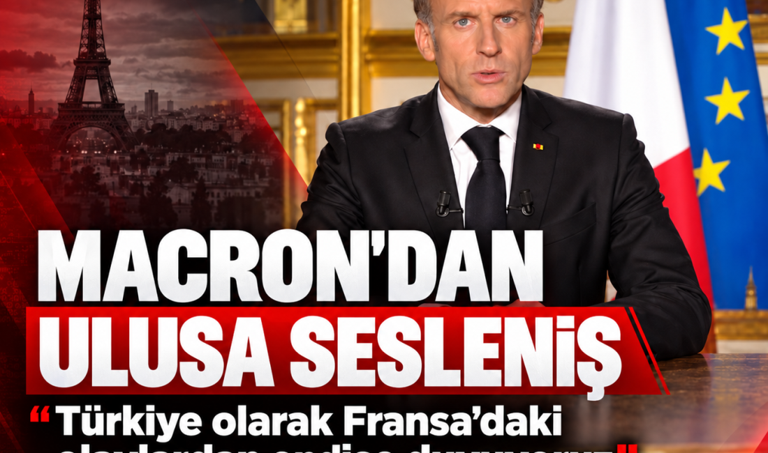 Macron’dan Fransa’daki Olaylara Tepki Fransa Cumhurbaşkanı Emmanuel Macron, ülke genelindeki protestoların ardından yaptığı ulusa