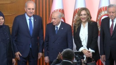 TBMM’nin yeni yasama yılı resepsiyonunda Bahçeli’nin Yeni Parti ve erken