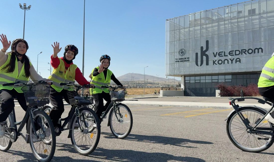 Konya’nın Bisiklet Şehri Kimliği Gençlerle Güçleniyor 2026 Avrupa Bisiklet Başkenti Konya'da lise öğrencileri, Olimpik Veledrom ve
