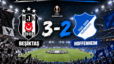 Beşiktaş, UEFA Avrupa Ligi'nde Hoffenheim'ı Almanya'da 3-2 mağlup ederek iki