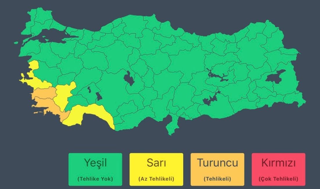 İzmir, Aydın, Muğla, Denizli ve Antalya’da kuvvetli sağanak bekleniyor İçişleri Bakanlığı, 26 Ekim’de beş ilde beklenen sağanaklar nedeniyle sel,