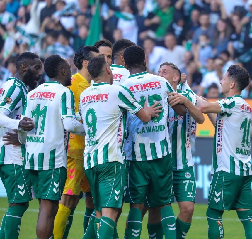 Konyaspor, Awaziem’in iki gol attığı ve Bahadır’ın penaltı kurtardığı karşılaşmada