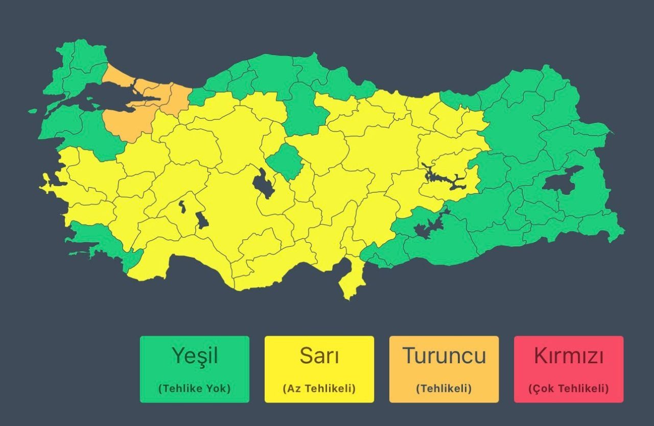 İçişleri Bakanlığı, 17-18 Ekim tarihlerinde İstanbul'un Anadolu Yakası, Kocaeli, Sakarya,